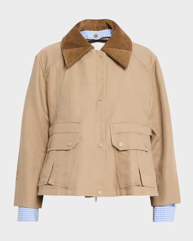 Cropped Flounce Jacket